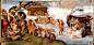梵蒂冈-西斯廷礼拜堂-天顶画《创世纪》8：《大洪水》The Deluge，米开朗琪罗绘，1508-1509年，280x570cm