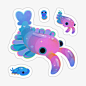 Cambrian baby - pastel Sticker