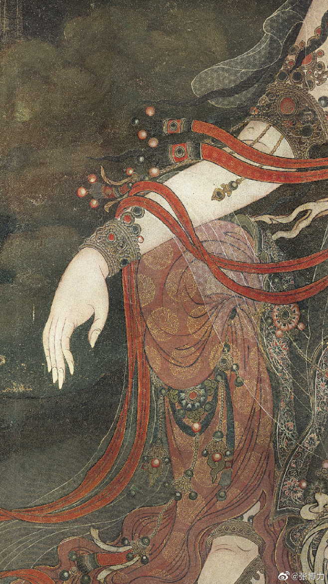 法海寺壁画 水月观音 明代
神品。法海寺...