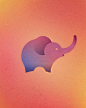 加拿大设计师Dorota Pankowska用AI只用了13个圆，画出了最美丽的动物图形 #LOGO# #图形# #标志# #动物# #大象# 采集@GrayKam 
