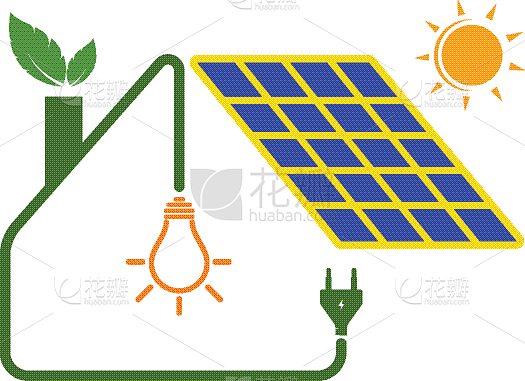 solar panel logo icon natural energy