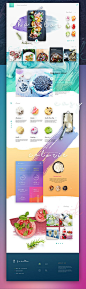Colorful website design: 