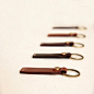 Leather Key Chain/ Leather Key Holder/ Key Chain by CityOfGod, $21.00