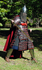 Byzantine cataphract attempt. Lamellar, helmet, greaves, gambeson, and bracers by Armstreet. Maille hauberk by Cap-a-Pie. Cloak by Revival Clothing. Belt by Jelling Dragon. Byzantine sword by Ares Academy. Boots by Boots by Bohemond. Man meat inside ... P