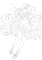 #线稿#全身漫画卡通人物绘画