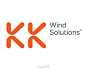 KK Wind Solutions标志设计时间：15/03/23 1060标志来源：国外logo设计欣赏TAG标签： 风车 涡轮 丹麦 风力 标志说明：KK Wind Solutions成立于1981年，是总部设在丹麦的专业从事风力涡轮机开发的企业，以先进的开发系统及精益的制造闻名。近期，KK Wind Solutions更新了其标志VI设计。新的标志设计以四个三角形暗示了风车的叶片，图形更加友好，VI设计稳重又不失亲切，展现了KK Wind Solutions的专业专注。