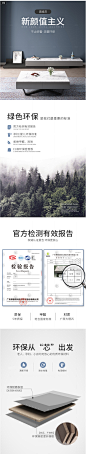 大理石茶几电视柜组合 简约现代欧式小户型意式极简轻奢 北欧茶几-tmall.com天猫