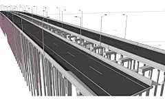 板式桥面公路道路建设
