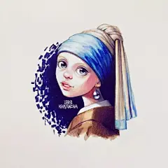 送头像啦，手绘卡通版名人名画，真是太可爱啦！_英国 : 俄罗斯插画师 Lera Kiryakova 他擅长把名人、名画中的人物以及电影经典角色，用细腻的笔触，刻画成漫画里的可爱角色。 这真是太萌啦！ 斯内普 哈利·波特 赫敏 …