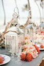 cute beachy look...lanterns