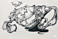 黑白装饰画