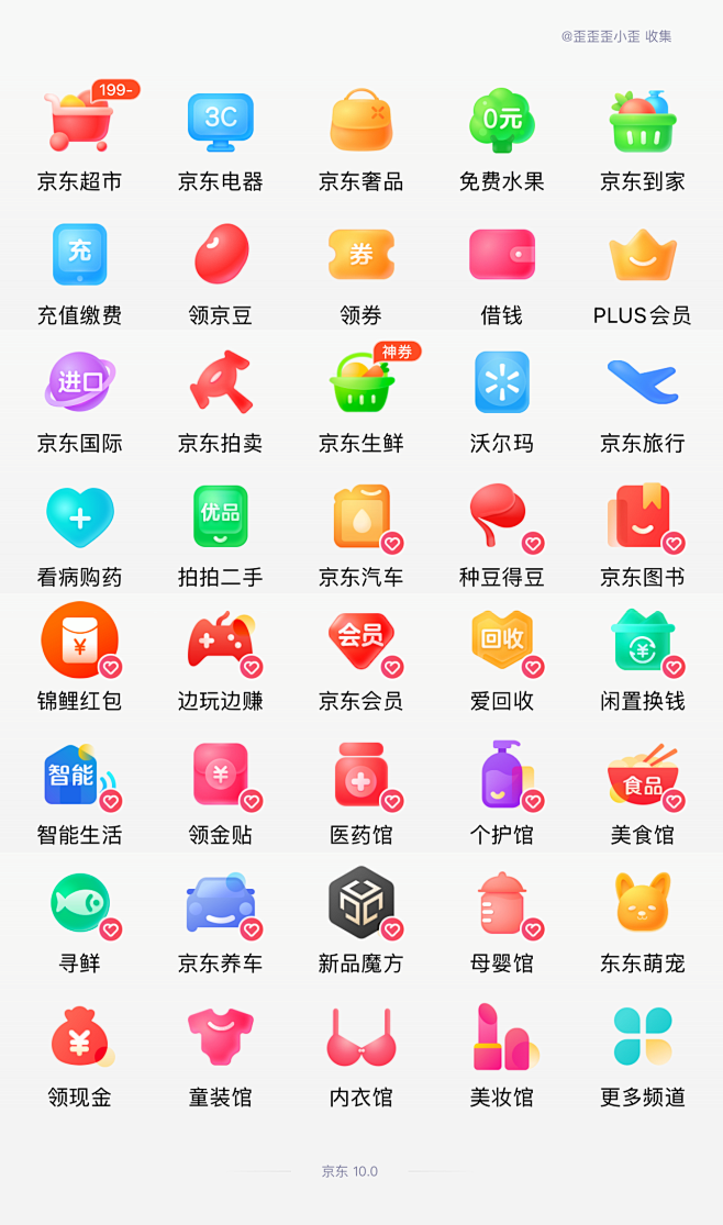 京东10.0 金刚区 新版 图标 ico...
