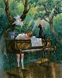 爱吃蔬菜的CAT采集到插画--场景