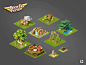Isometric Decoration Sets, Dana Wuerzburg : Pearl's Peril is a Hiddenobject Game about Adventure and Romance. Besides Hidden Object Scenes this Game includes an Island to decorate. For this game I contributed in a few designs for upgradable  buildings as 