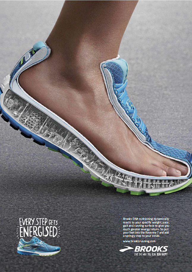 Brooks运动鞋海报广告