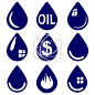 drop  - icon  set symbol vector  illustration #石油 / 燃料#