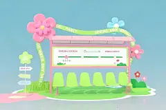 多巴胺公交站台，点亮城市心情_1_Cc美陈设计_来自小红书网页版