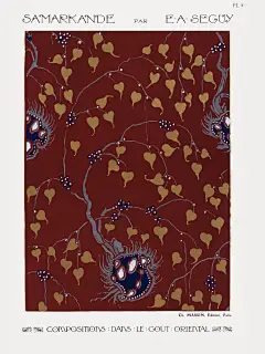 阿兰塞吉，1914年的装饰艺术风格版画 - 小红书