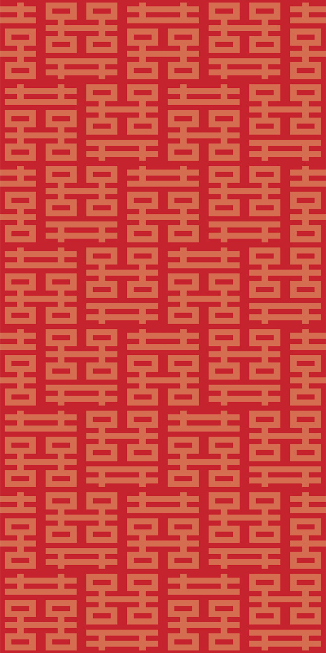 中国风中式古典红色喜庆纹理AI矢量图案 ...