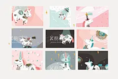 卡通独角兽  - 源文件下载【酷图网】元素,卡通独角兽,卡通,手绘,宇航员,独角兽,矢量,怪兽,插图,抽象,创意,卡片,动画,贺卡,设计,向量,插画,素材,明信片