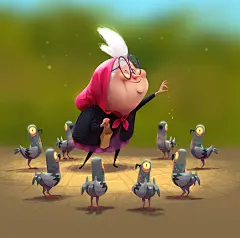 Bird Lady (Dark Animation), Paul Tinker : This was a little, dark animation done for fun.