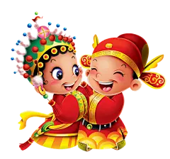 手绘卡通脸谱京剧戏剧人物免扣素材