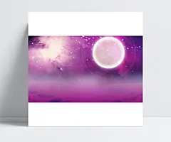紫色梦幻月亮星空banner海报|紫色梦幻月亮星空,banner海报,banner海报素材,中秋节banner,平面海报设计素材,banner海报背景素材,背景元素,免抠元素