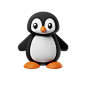企鹅 3D多彩卡通动物形象图标 Pinguin_2k