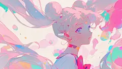 美少女战士桌面壁纸｜粉红girl月野兔
