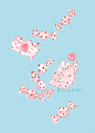 #ぬこしょく ぬこいちごみるく - 白地図(hakutizu)的插画