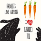 矢量图 ai 童装 婴幼童图案 局部图案 卡通 休闲风 兔子 卡通 动物 蔬菜 胡萝卜 文字