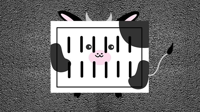 有趣的井盖涂鸦壁纸