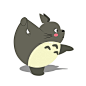 Funny Animated Gifs of Totoro Making Fitness