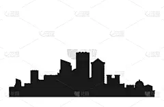 城市,商务,暗色,现代,建筑业,窗户,天空,建筑,都市风景,剪影