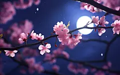 桃花花枝素材壁纸花朵花卉素材图片