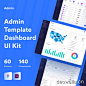 60款独特网站后台数据管理仪表板模板UI套件 Admin Dashboard Template UI KIT