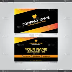 creative dark business card vector design