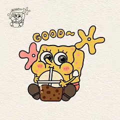 可爱简笔画教程分享 | 海绵宝宝喝奶茶 - 小红书