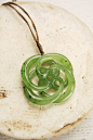 Carved Jade Necklace - Circle of Life: 