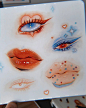 Lip and eye studies done with alcohol markers and coloured pencils. They are from a while back but never posted, I love doing these. What are your go-to study subjects when you want to relax and draw something easy?