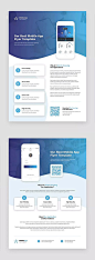 Mobile App Flyer Template PSD • Easy to Editable • 300 DPI • CMYK • Print Ready