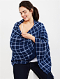 Plaid Multi Wear Lightweight Nursing Scarf | Motherhood Maternity