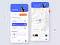 Active Lifestyle - App ui ux statistics sport app social activity platform map view location tracker product mobile fitness exercise planner cycling clean interface activity tracker