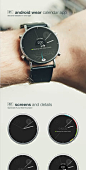 calendar  clock - android wear concept app智能手表 