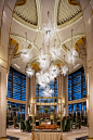 Four Seasons Hotel | Lasvit : Designed by César Pelli, an architect of international legendary status, with interiors by Alexandra Champalimaud, a member of the Interior Design Hall of Fame, the hotel started off with an all-star design team. The result i