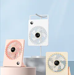桌面风扇便携式随身小型电风扇家用静音办公桌上迷你USB可充电款学生宿舍吹辅食车载户外超长续航电扇吊挂立-tmall.com天猫