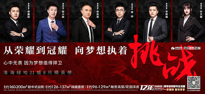 房产讲师医美整形专家人物团队介绍宣传横版...