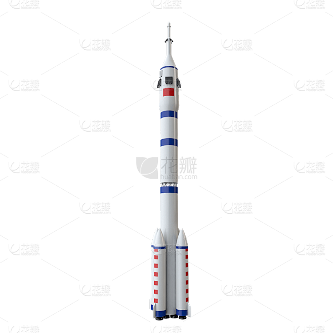 C4D-3D航空航天天文元素-火箭4