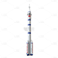 C4D-3D航空航天天文元素-火箭4