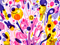 Splatter nature abstract pattern design color blobs blob